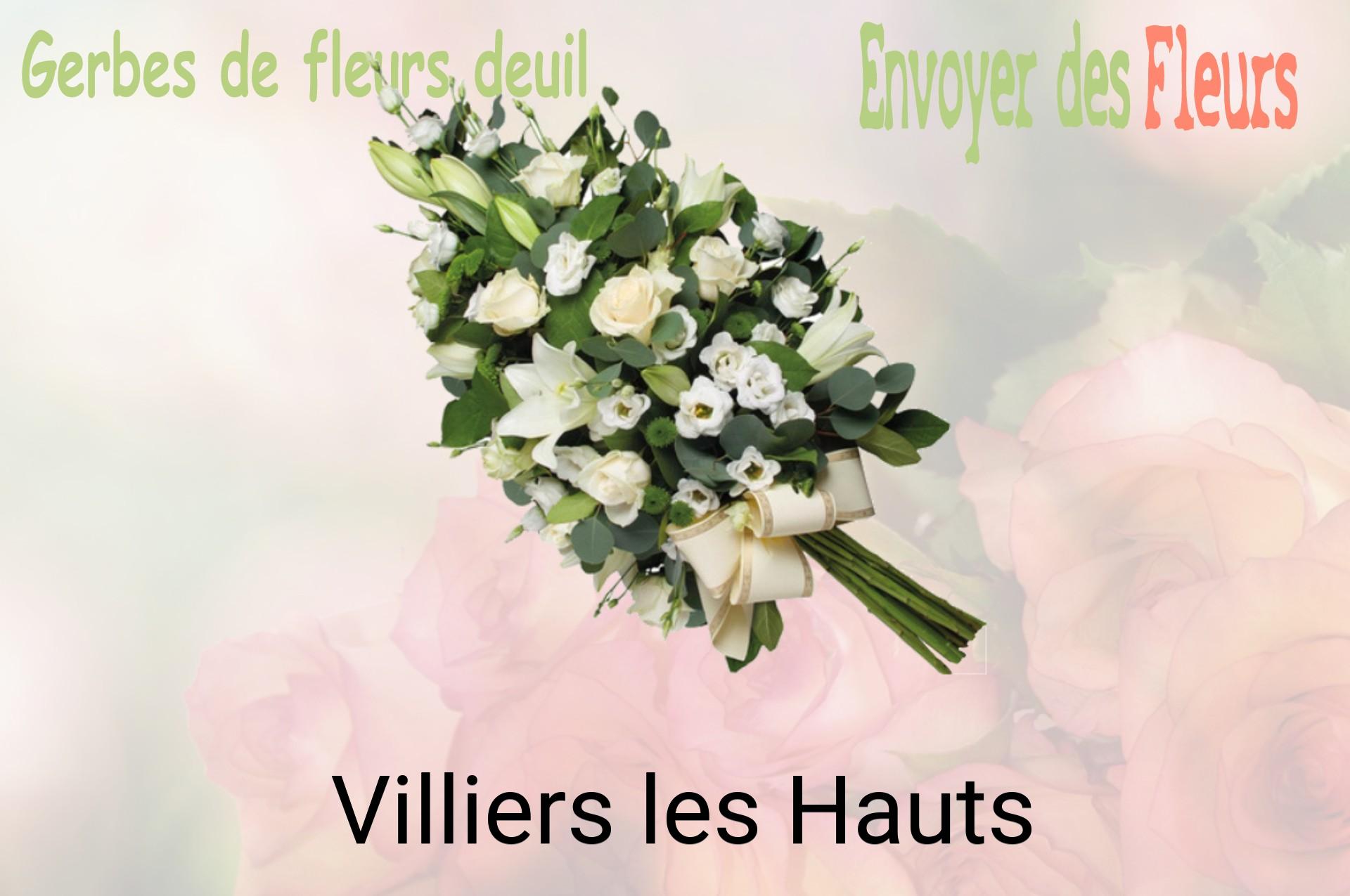 Gerbe de fleurs de deuil livrée à Villiers-les-Hauts